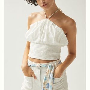 Anthropologie Maeve Woven Halter Top